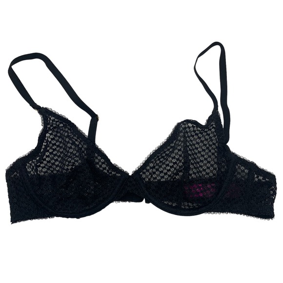Agent Provocateur Other - L'AGENT by Agent Provocateur Lingerie Bra Size 36A Black Lace Mesh